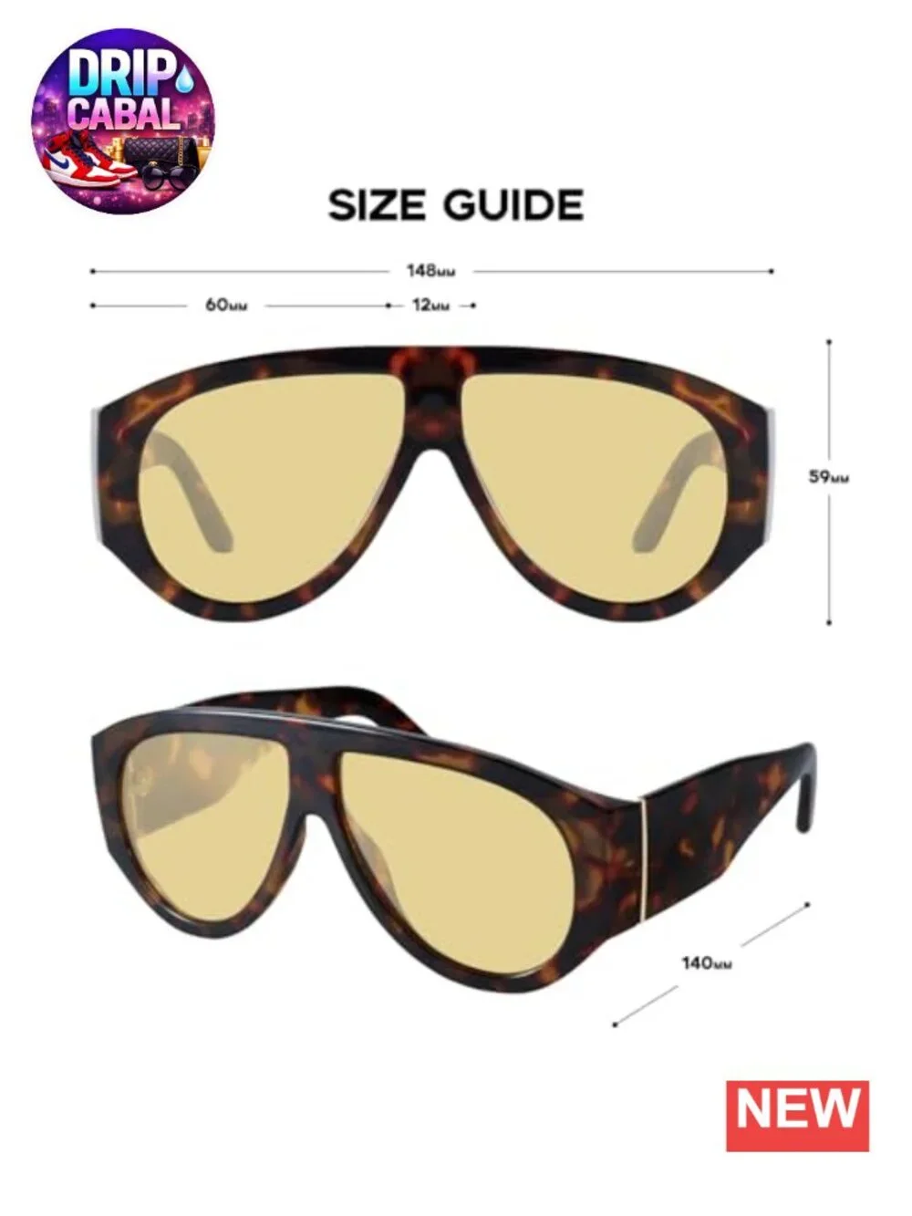 Retro Oversized Aviator Sunglasses with Chunky Frame for Women UV400 Protection